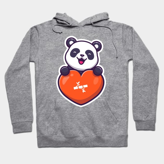 Cute panda love Hoodie by Catalyst Labs